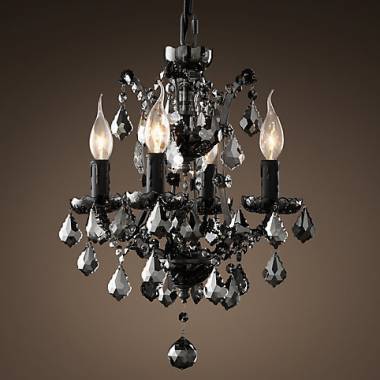 Люстра BLS 30471 19th c Rococo iron and Smoke crystal