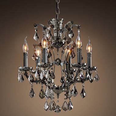 Люстра BLS 30477 19th c Rococo iron and Smoke crystal