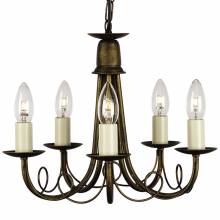 Люстра MINSTER Elstead Lighting MN5 BLK/GOLD