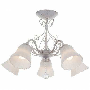 Люстра IDLamp(Milana) 276/5PF-Whitepatina