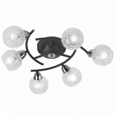 Люстра IDLamp 382/6PF-Blackchrome