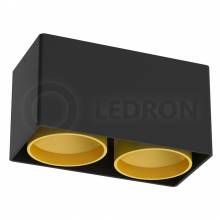 Точечный светильник KEA LEDRON KEA 2ED-GU10 BLACK/GOLD